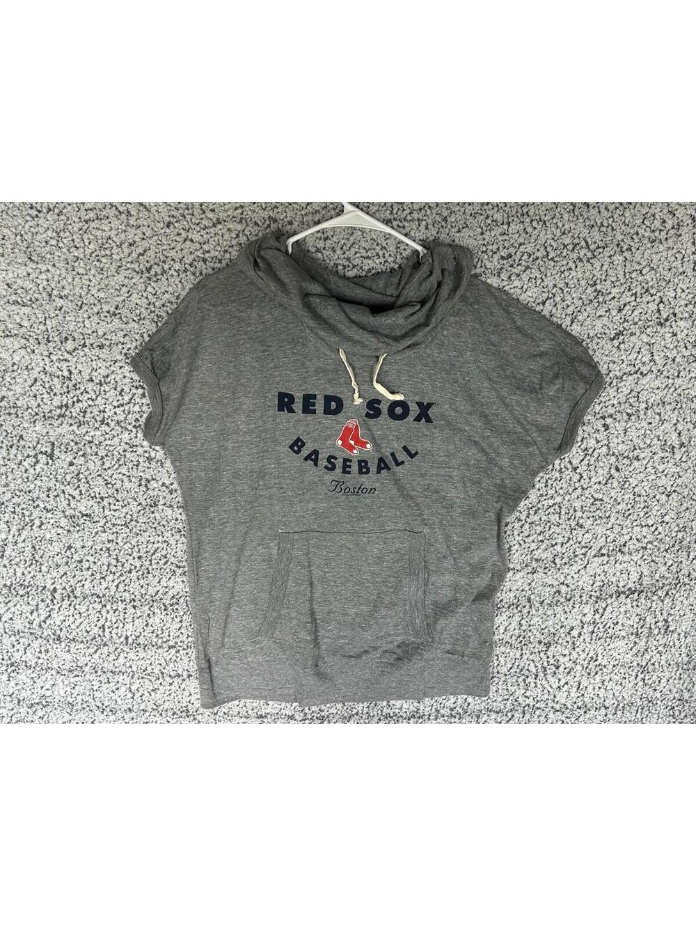 NWOT Boston Red Sox Soft As A Grape Maternity Funnel Neck Shirt - Women’s Large